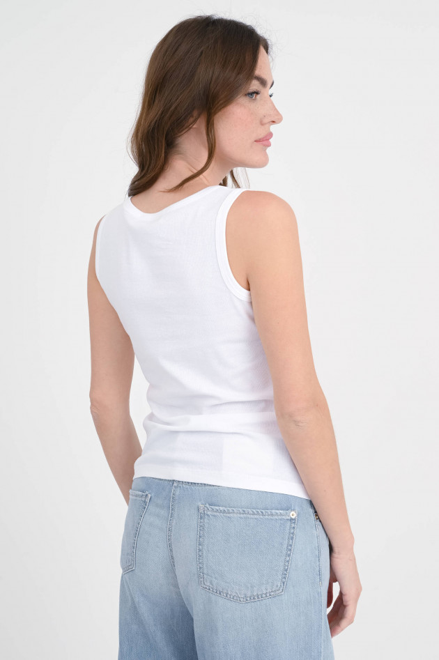 Love Birds Ripp-Tanktop in Weiß