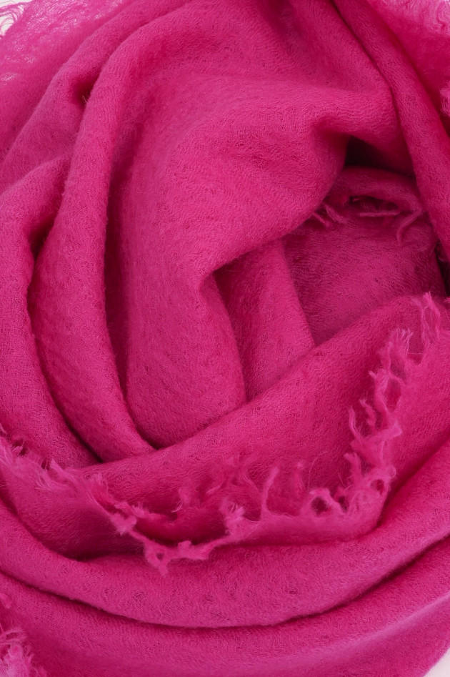 Love Birds Cashmere-Schal in Fuchsia