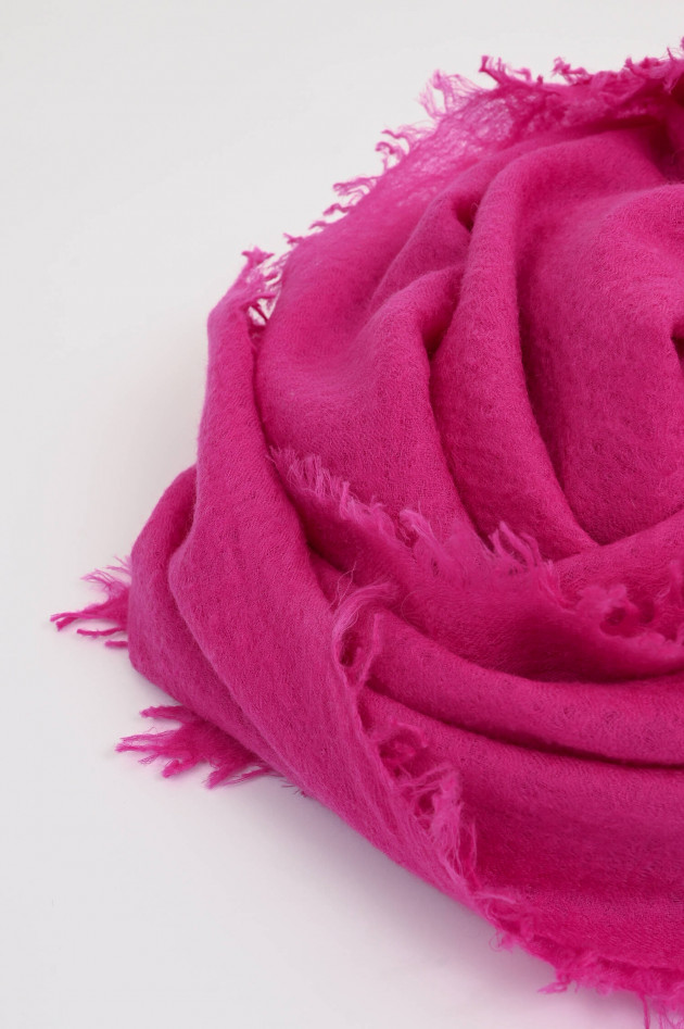 Love Birds Cashmere-Schal in Fuchsia