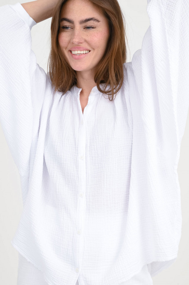 Love Joy Victory Musselin Bluse TINAJA in Weiß