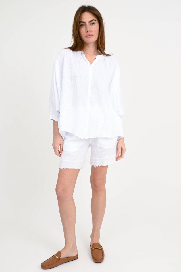 Love Joy Victory Musselin Bluse TINAJA in Weiß