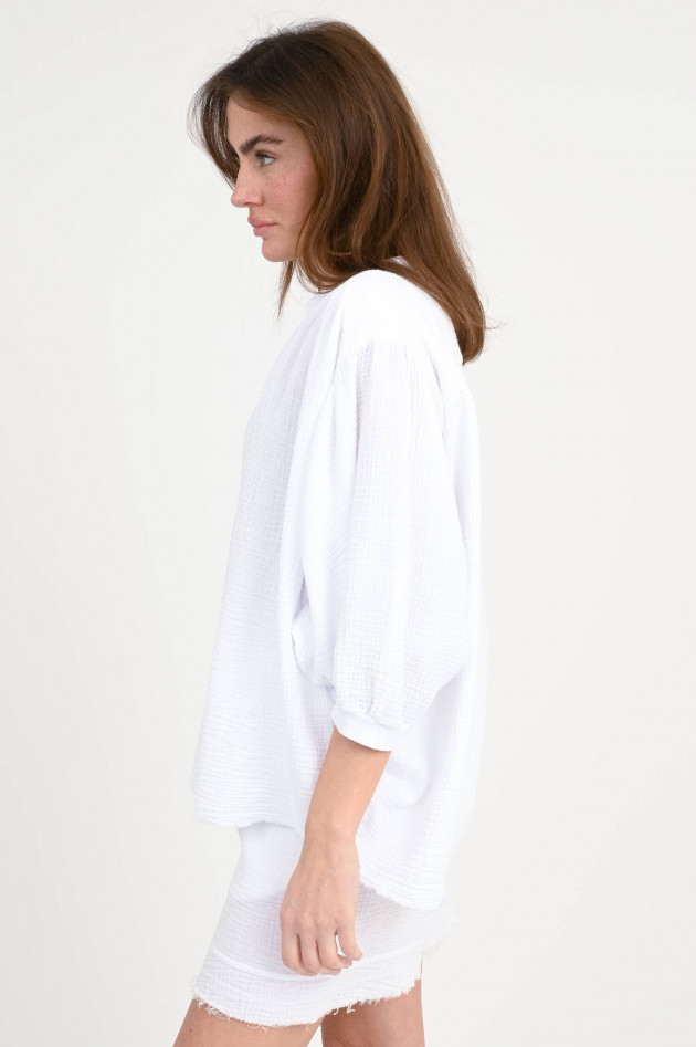 Love Joy Victory Musselin Bluse TINAJA in Weiß