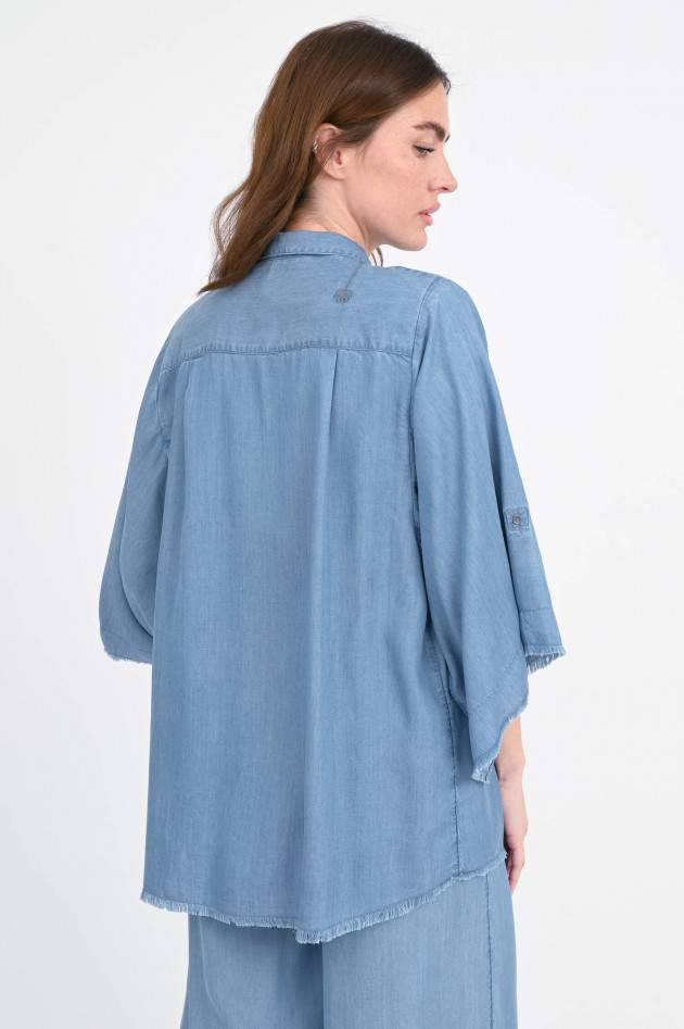 Love Joy Victory Oversize-Denimbluse BREA in Mittelblau