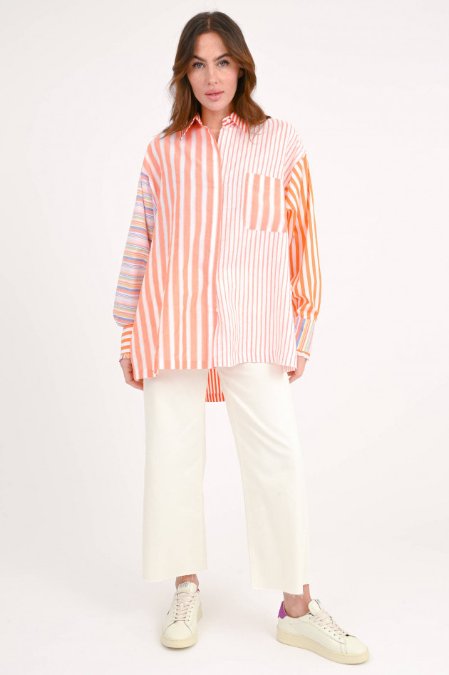 Love Joy Victory Oversize-Bluse STRELITZA in Orange/Multicolor