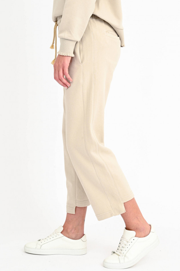 Love Joy Victory Cropped Sweatpants in Beige