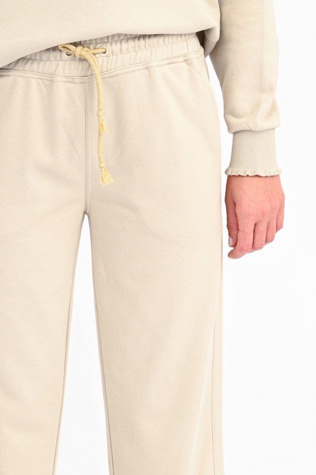 Love Joy Victory Cropped Sweatpants in Beige