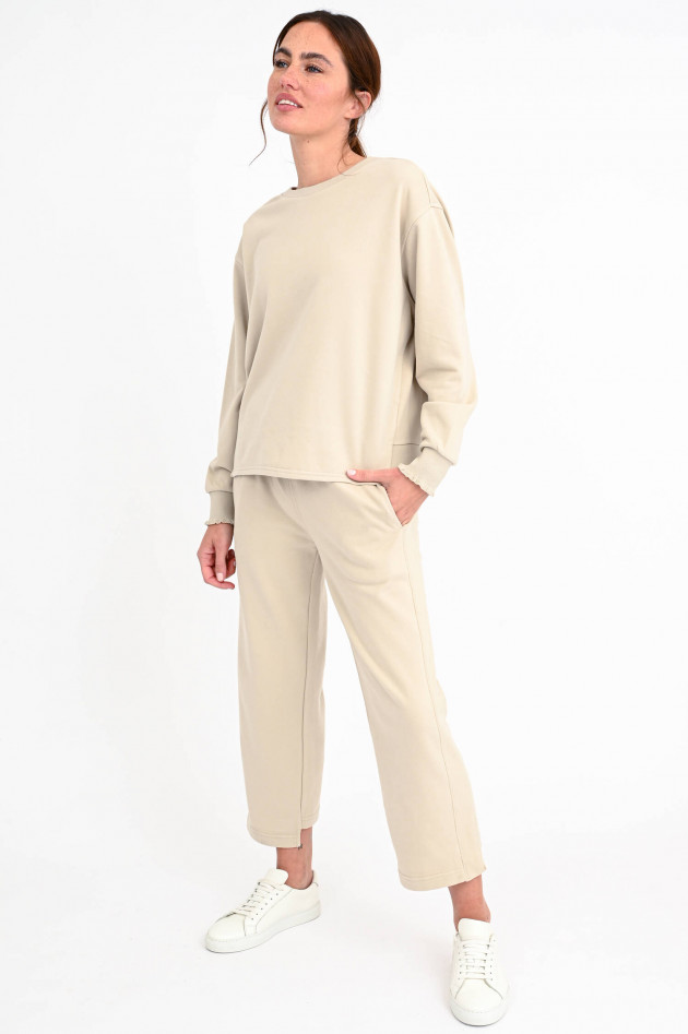 Love Joy Victory Cropped Sweatpants in Beige