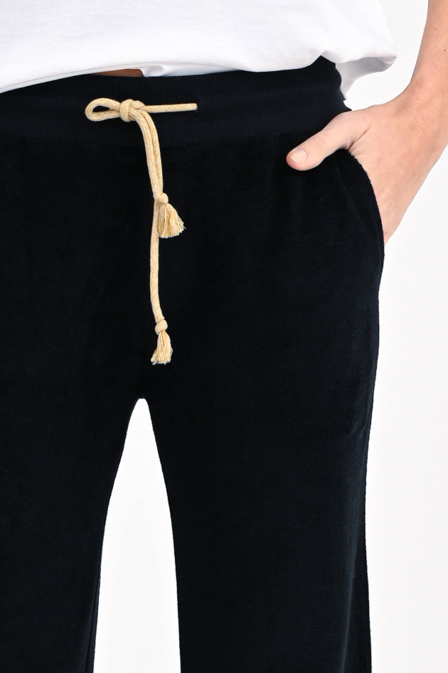 Love Joy Victory Frottee-Sweatpants in Schwarz