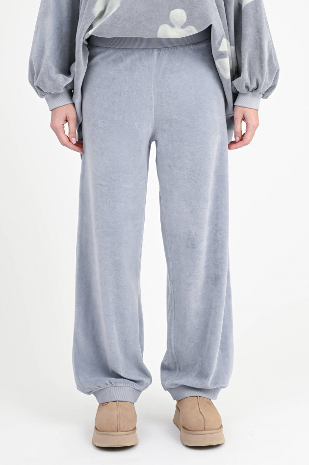 Love Joy Victory Velvet Sweatpants PERRY in Light Sky