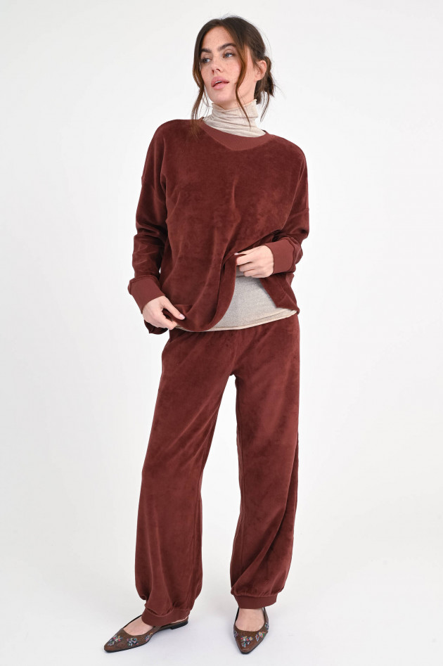Love Joy Victory Frottee-Sweatpants PERRY in Kastanie