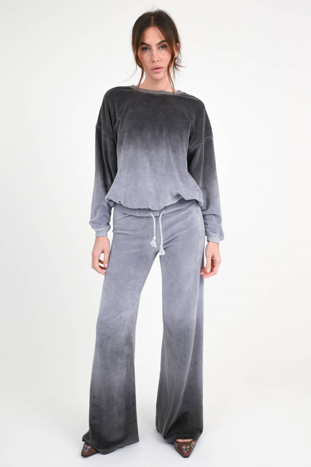 Love Joy Victory Samt-Sweatpants BAJNA in Fliederblau