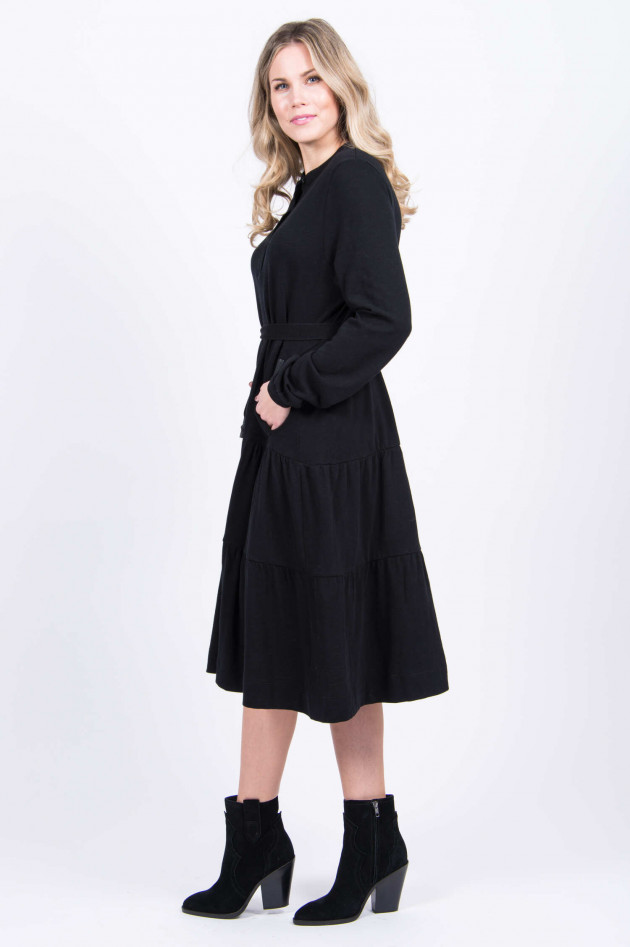 Love Joy Victory Volantkleid aus Baumwolle in Schwarz