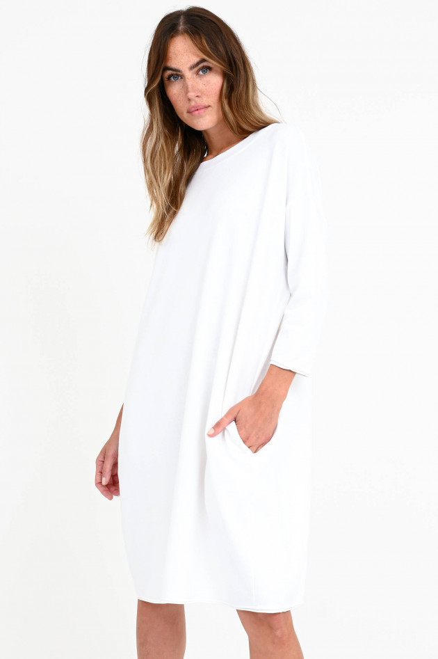 Love Joy Victory Oversized Sweat-Kleid in Weiß