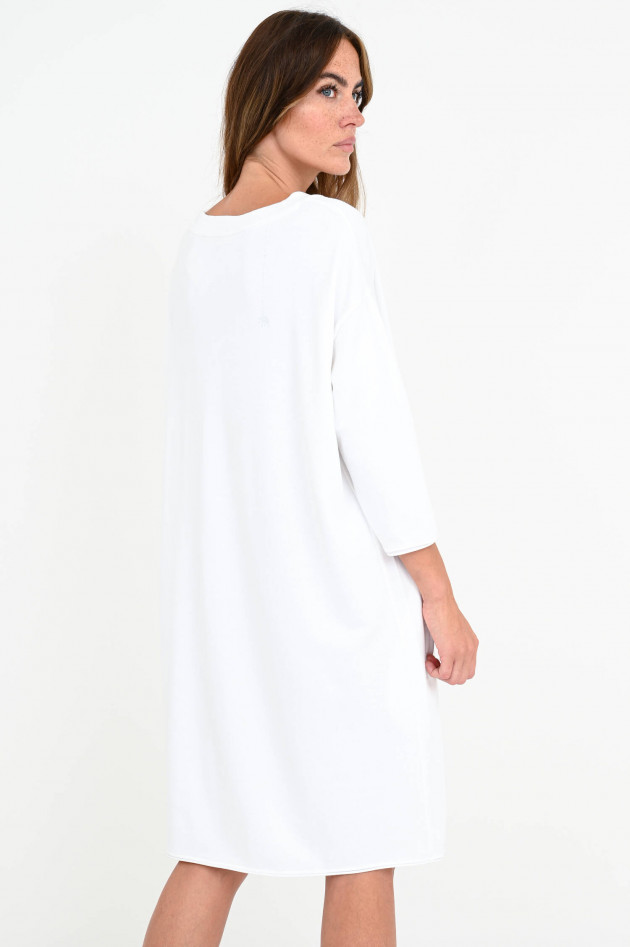 Love Joy Victory Oversized Sweat-Kleid in Weiß