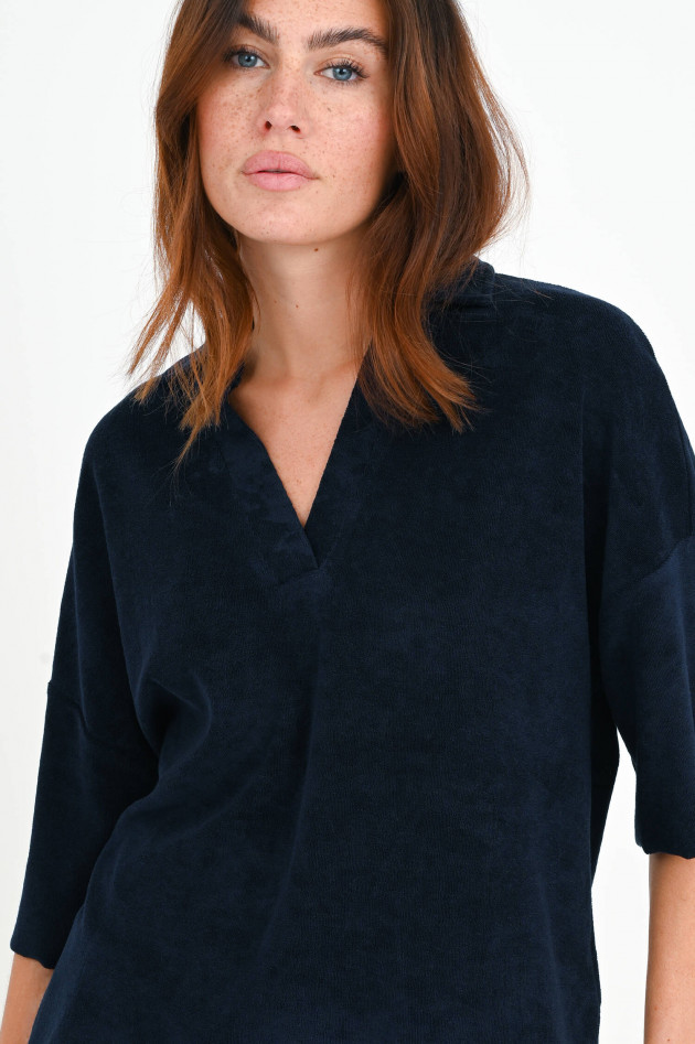 Love Joy Victory Frottee Poloshirt in Navy