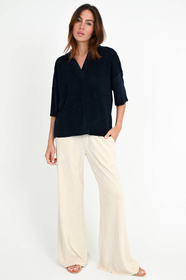 Love Joy Victory Frottee Poloshirt in Navy