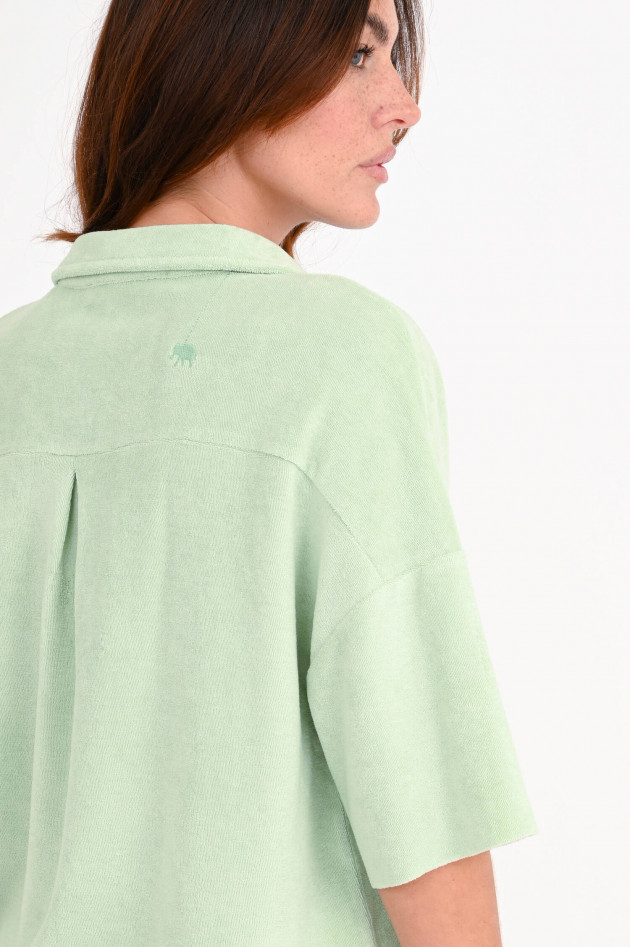 Love Joy Victory Frottee Poloshirt in Hellgrün