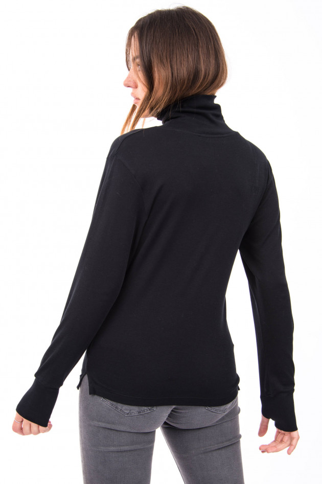 Love Joy Victory Longsleeve mit Rollkragen in Schwarz