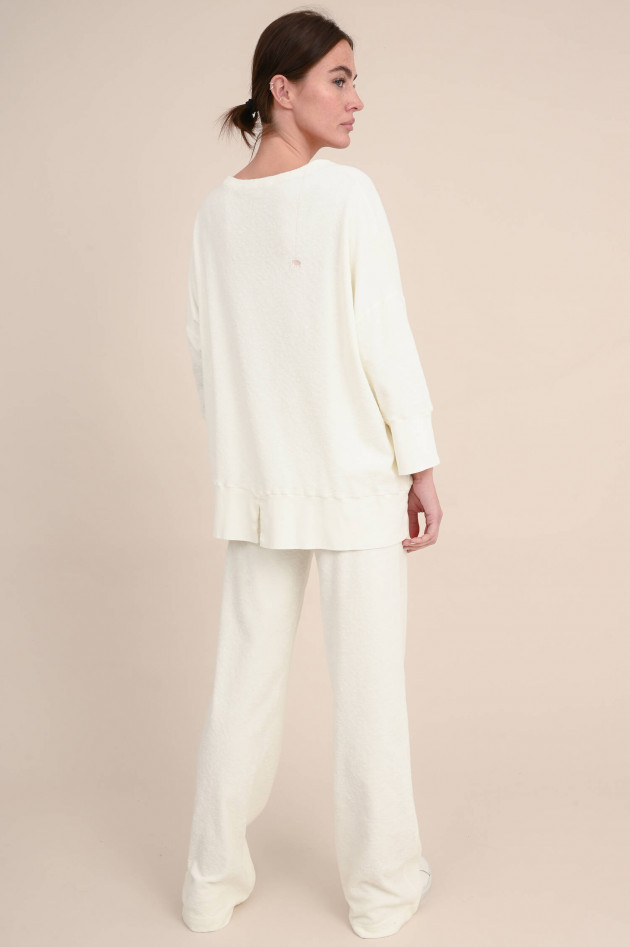 Love Joy Victory Frottee-Pullover in Offwhite