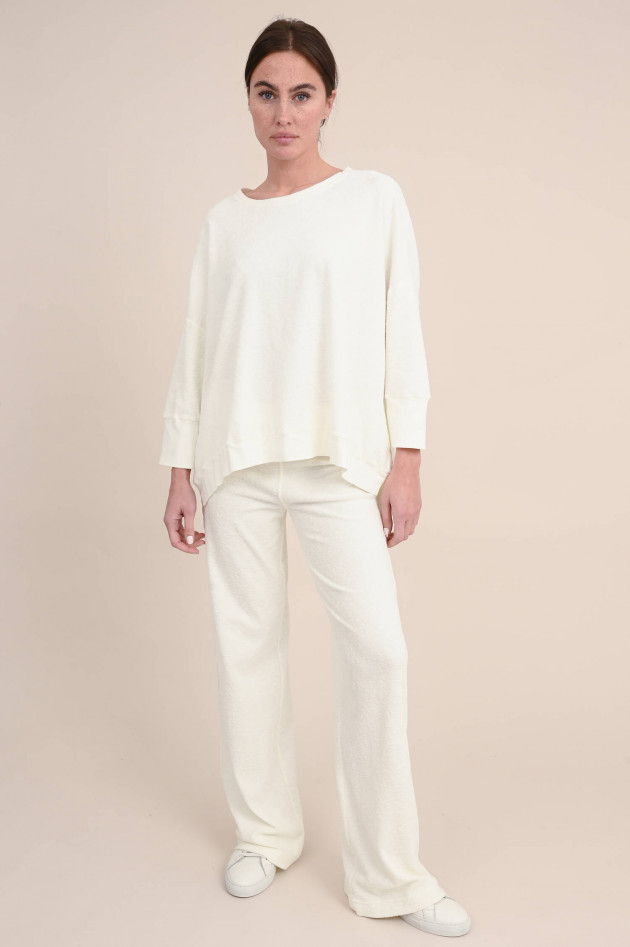 Love Joy Victory Frottee-Pullover in Offwhite