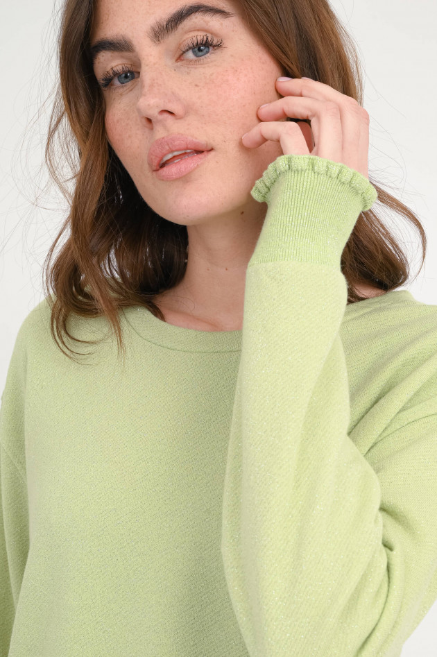 Love Joy Victory Glitzer-Sweatshirt ROSE in Grün
