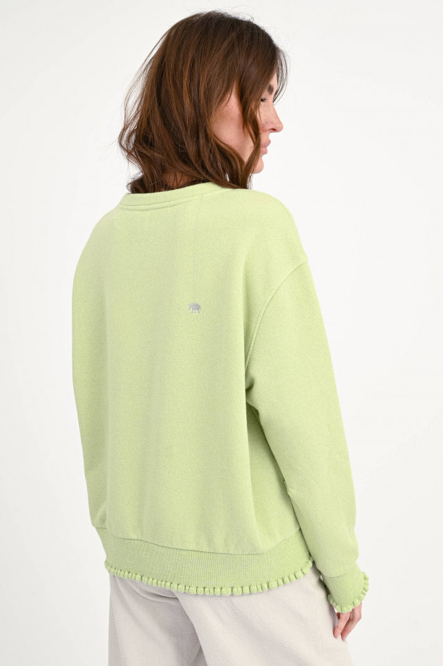 Love Joy Victory Glitzer-Sweatshirt ROSE in Grün