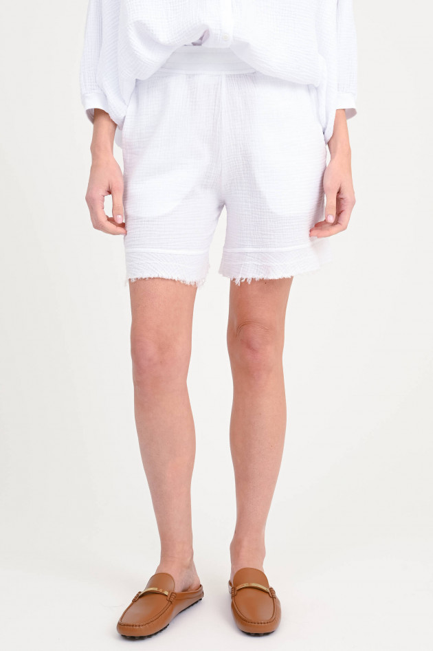 Love Joy Victory Musselin-Shorts CARMEN in Weiß
