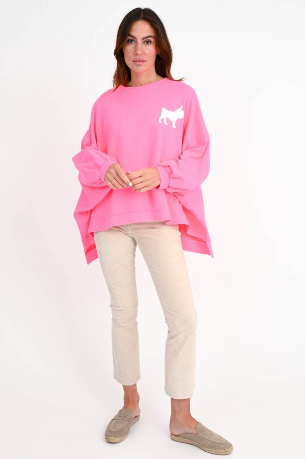 Love Joy Victory Oversize Sweater in Neonpink