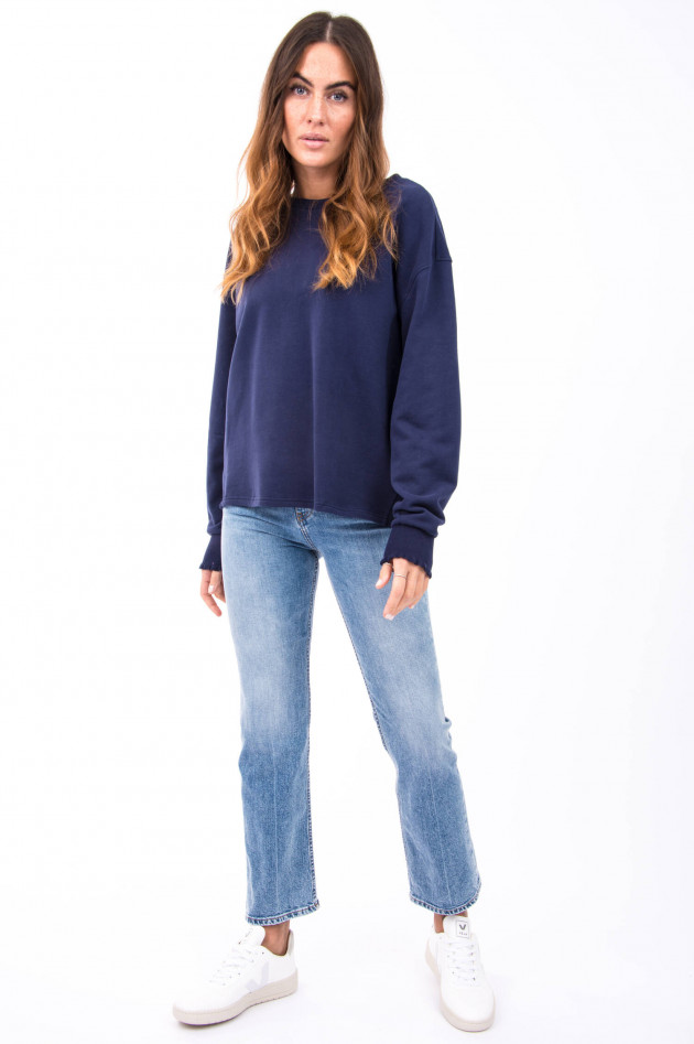 Love Joy Victory Basic-Sweater in Blau