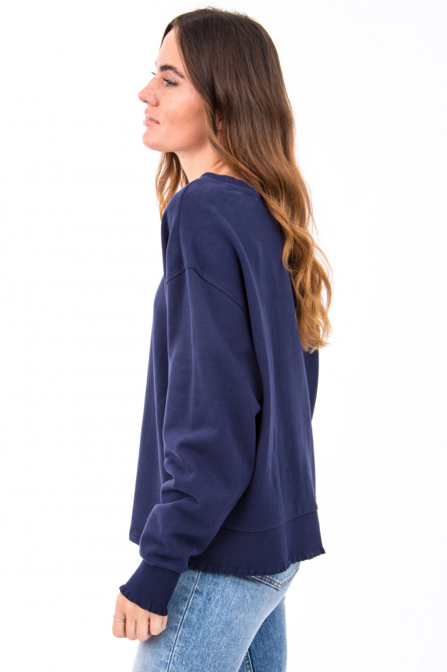 Love Joy Victory Basic-Sweater in Blau