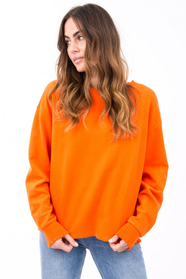 Love Joy Victory Basic-Sweater in Orange