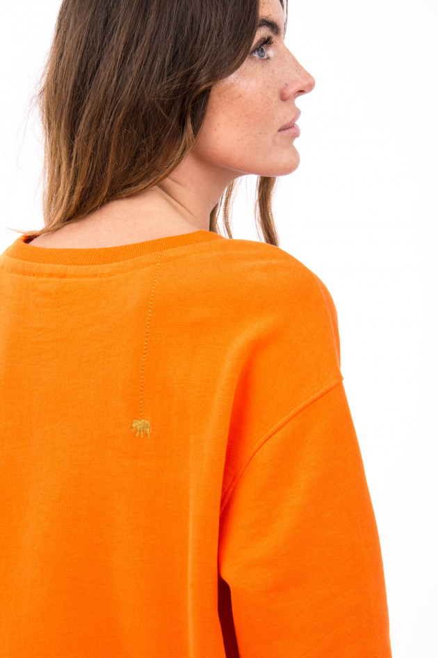 Love Joy Victory Basic-Sweater in Orange