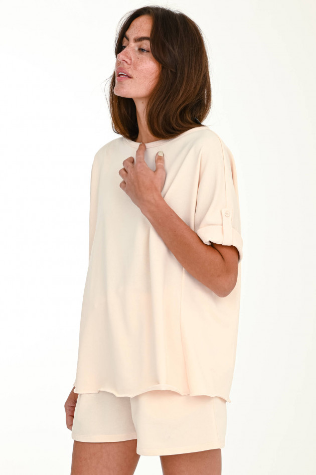 Love Joy Victory Oversized Sweatshirt in Pastell-Apricot