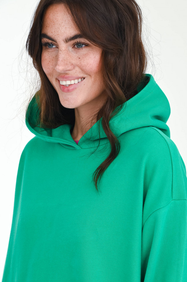 Love Joy Victory Hoodie mit Rüschen-Details in Smaragdgrün