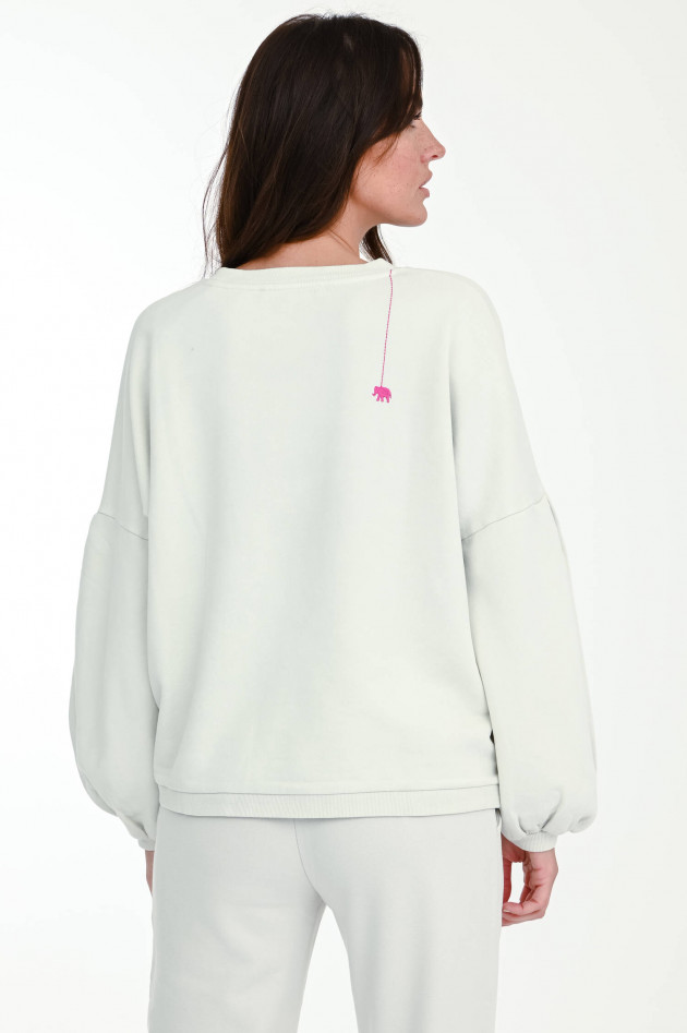 Love Joy Victory Sweater mit Ballonarm in Sand