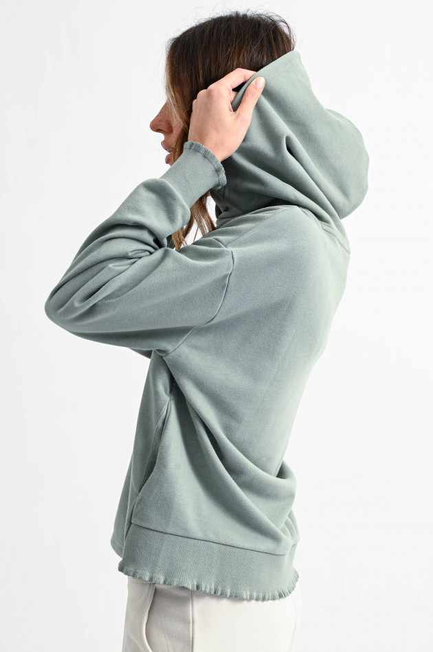 Love Joy Victory Hoodie mit Rüschen-Details in Salbei
