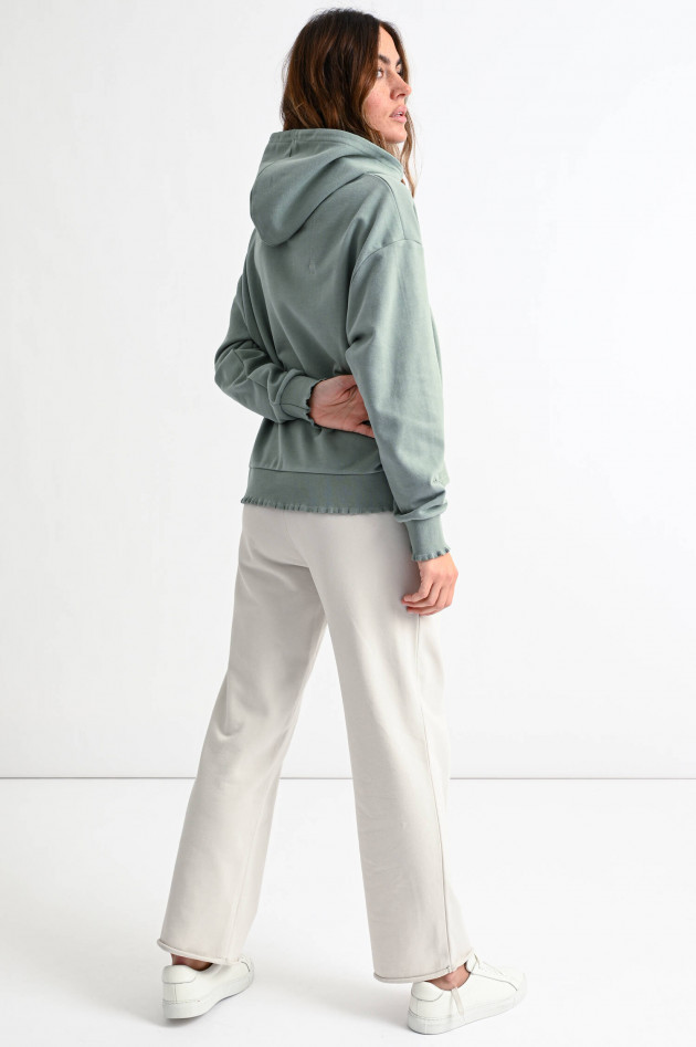 Love Joy Victory Hoodie mit Rüschen-Details in Salbei