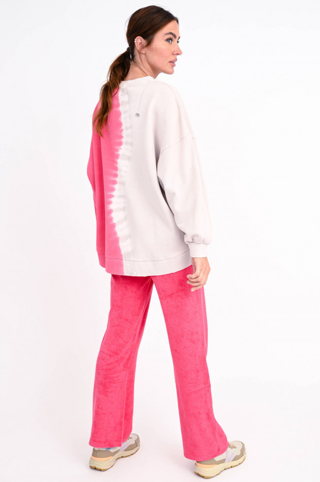 Love Joy Victory Destroyed Dip-Dye Sweater in Wild Rose