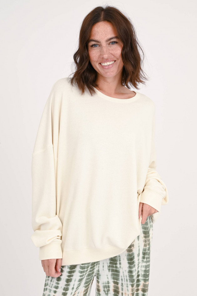 Love Joy Victory Oversize-Sweatshirt MOA in Creme