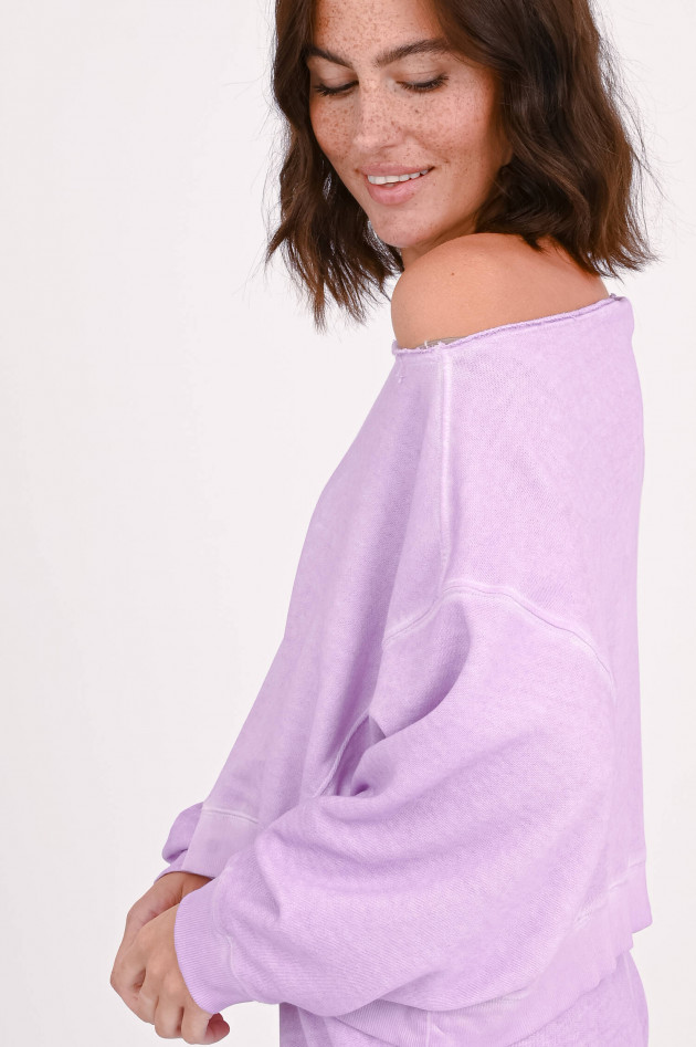 Love Joy Victory Cropped-Sweatshirt in Flieder