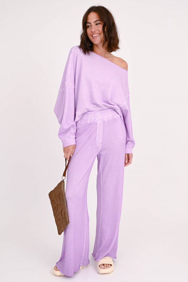Love Joy Victory Cropped-Sweatshirt in Flieder