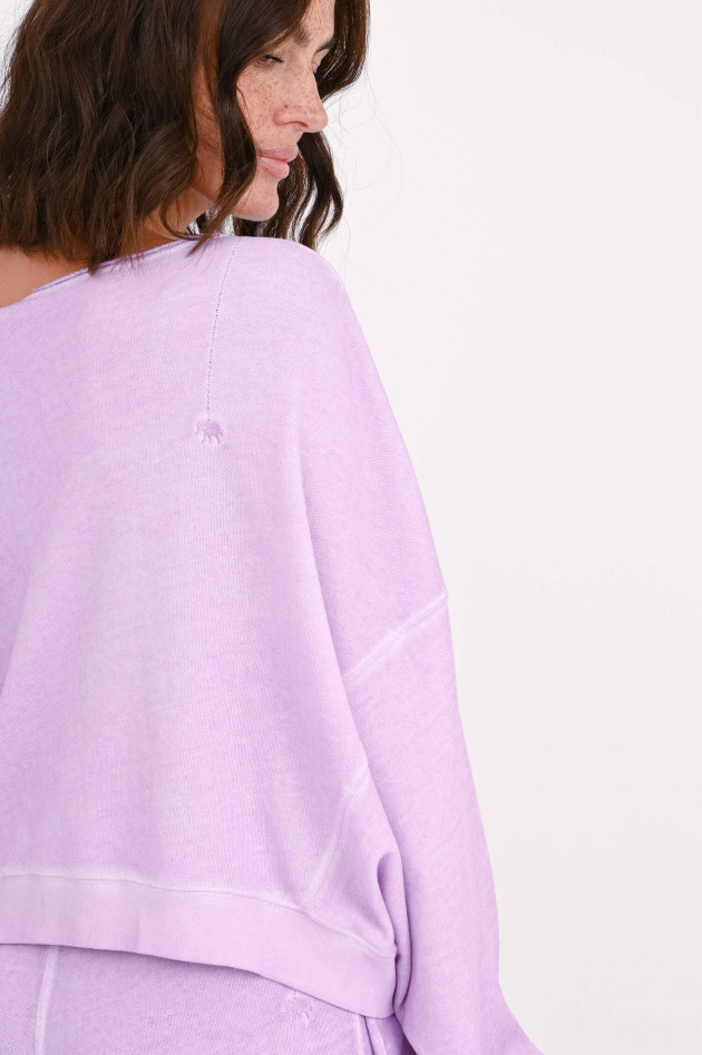 Love Joy Victory Cropped-Sweatshirt in Flieder