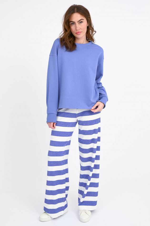 Love Joy Victory Sweatshirt mit Rüschen in Ocean