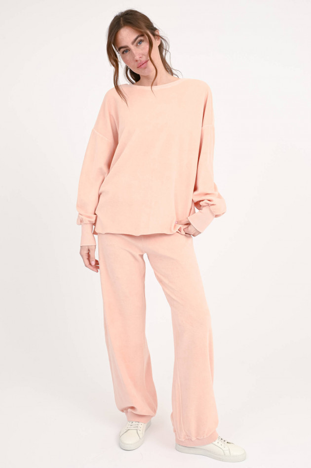 Love Joy Victory Sweatshirt MONROE aus Frottee in Peach