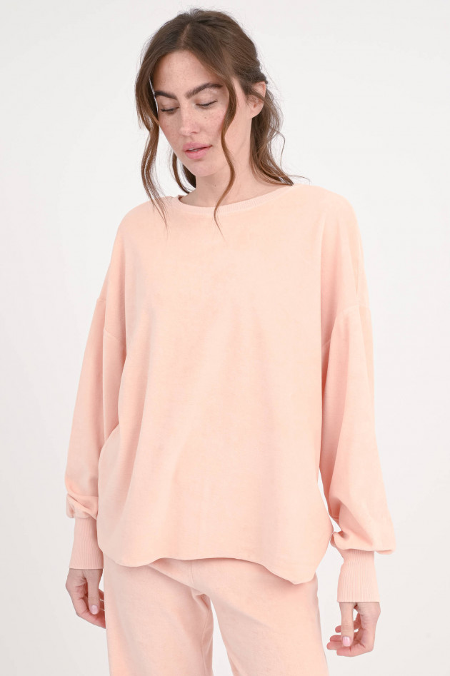Love Joy Victory Sweatshirt MONROE aus Frottee in Peach