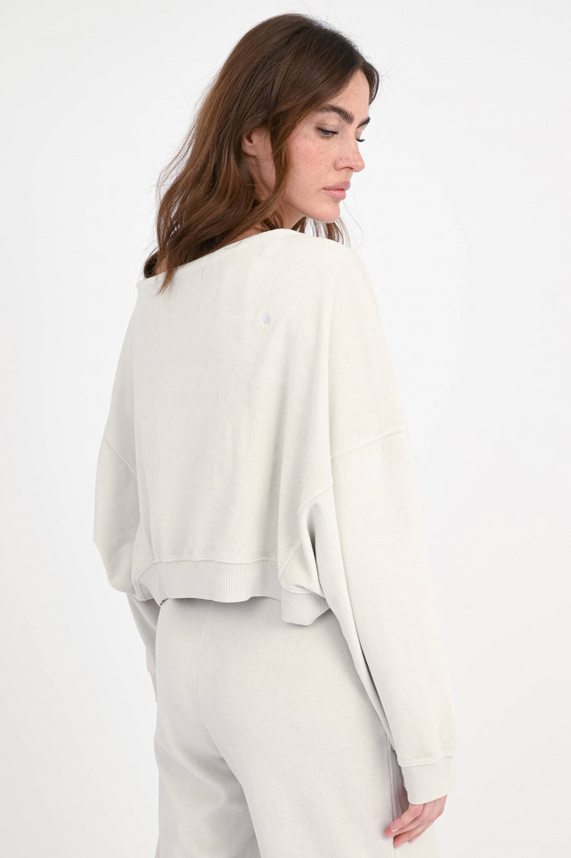 Love Joy Victory Cropped-Sweatshirt MARTI in Stone