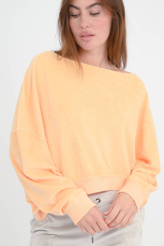 Love Joy Victory Cropped-Sweatshirt MARTI in Peach