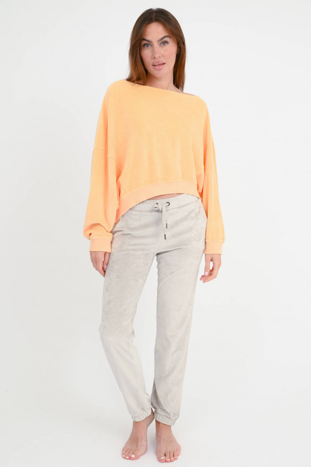 Love Joy Victory Cropped-Sweatshirt MARTI in Peach