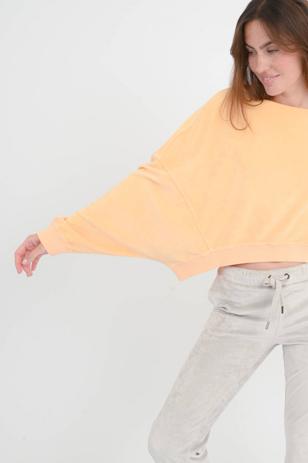 Love Joy Victory Cropped-Sweatshirt MARTI in Peach