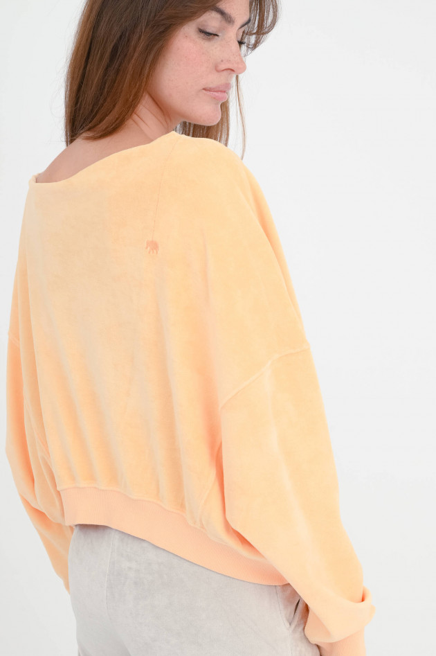 Love Joy Victory Cropped-Sweatshirt MARTI in Peach